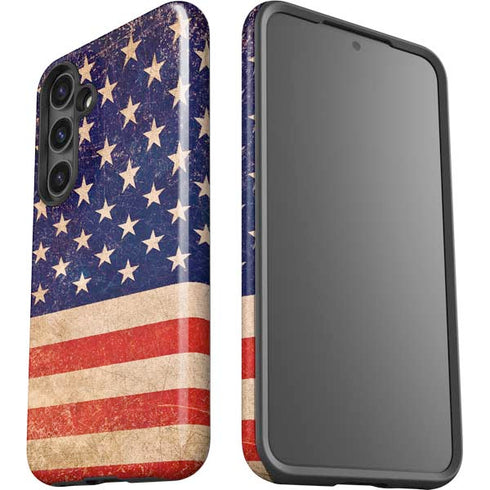 Distressed American Flag Galaxy S24 Plus Impact Case