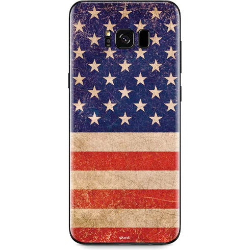 Distressed American Flag Galaxy S8 Plus Skin