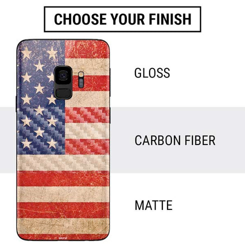 Distressed American Flag Galaxy S9 Skin