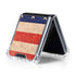 Distressed American Flag Galaxy Z Flip5 5G Clear Case