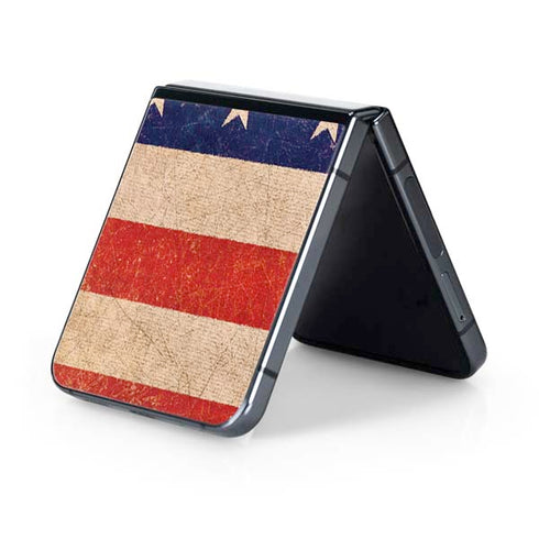 Distressed American Flag Galaxy Z Flip5 5G Skin