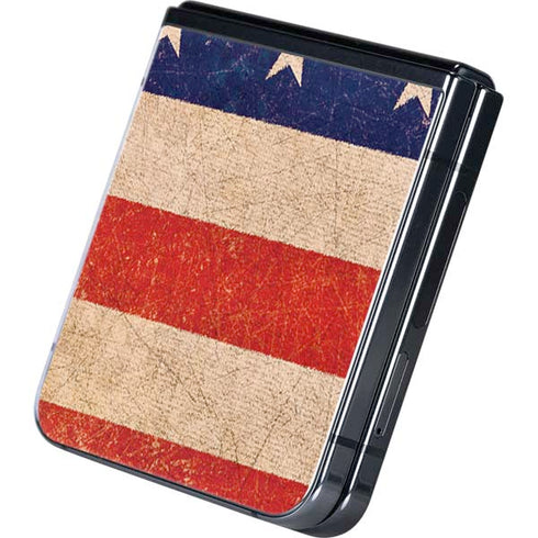 Distressed American Flag Galaxy Z Flip5 5G Skin