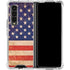 Distressed American Flag Galaxy Z Fold4 5G Clear Case
