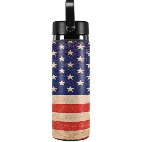 Distressed American Flag Hydro Flask 20oz Wide Mouth Skin