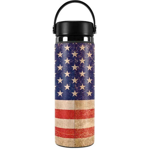 Distressed American Flag Hydro Flask 20oz Wide Mouth Skin