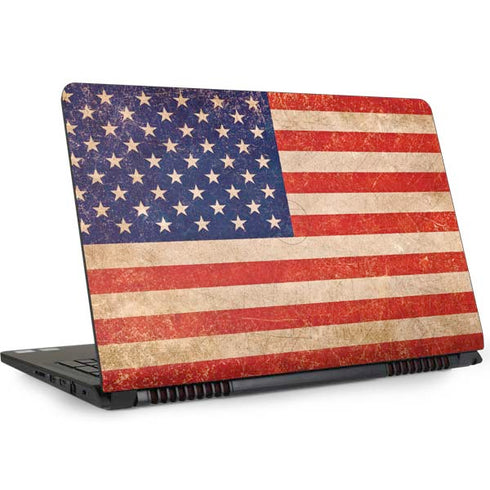 Distressed American Flag Dell Inspiron Skin