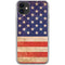 Distressed American Flag iPhone 11 Clear Case