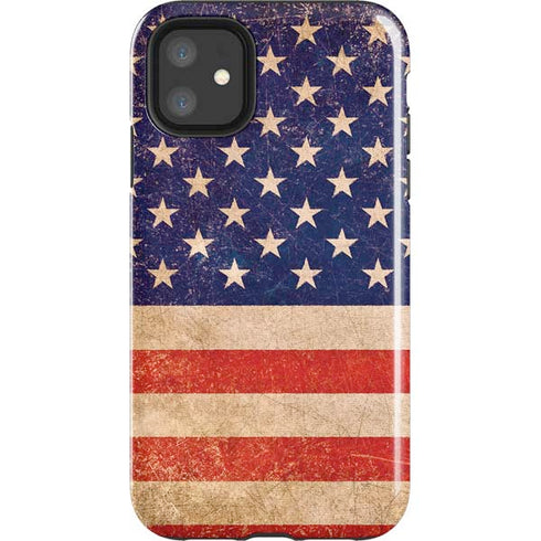 Distressed American Flag iPhone 11 Impact Case