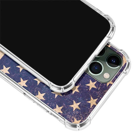 Distressed American Flag iPhone 11 Pro Max Clear Case