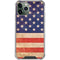 Distressed American Flag iPhone 11 Pro Max Clear Case
