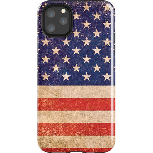 Distressed American Flag iPhone 11 Pro Max Impact Case