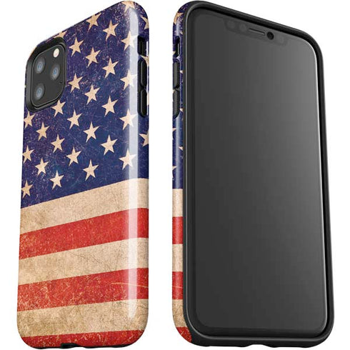 Distressed American Flag iPhone 11 Pro Max Impact Case