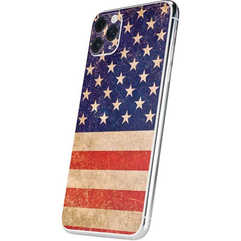 Distressed American Flag iPhone 11 Pro Max Skin