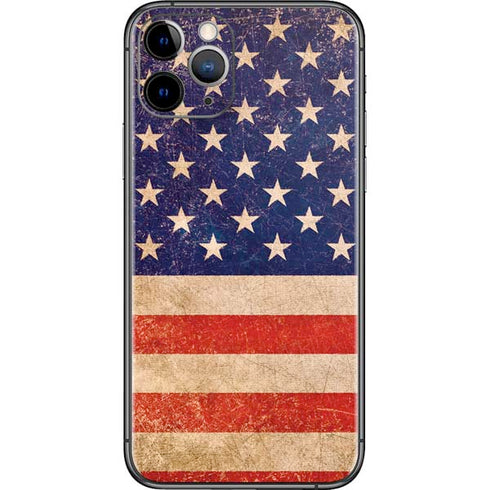 Distressed American Flag iPhone 11 Pro Skin