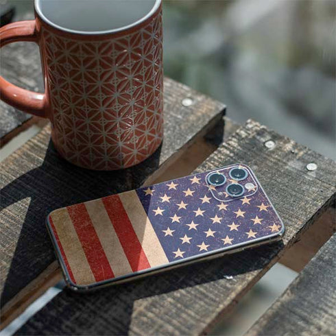 Distressed American Flag iPhone 11 Pro Skin