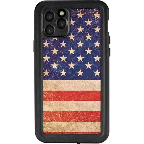 Distressed American Flag iPhone 11 Pro Waterproof Case