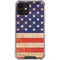Distressed American Flag iPhone 12 Clear Case
