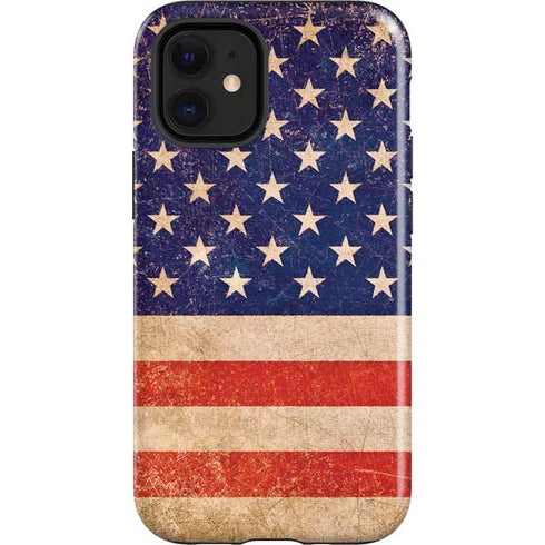 Distressed American Flag iPhone 12 Mini Impact Case