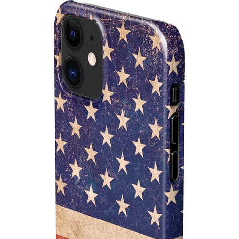 Distressed American Flag iPhone 12 Mini Lite Case