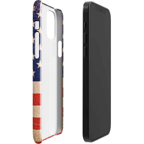 Distressed American Flag iPhone 12 Mini Lite Case