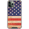 Distressed American Flag iPhone 12 Pro Clear Case