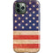 Distressed American Flag iPhone 12 Pro Impact Case