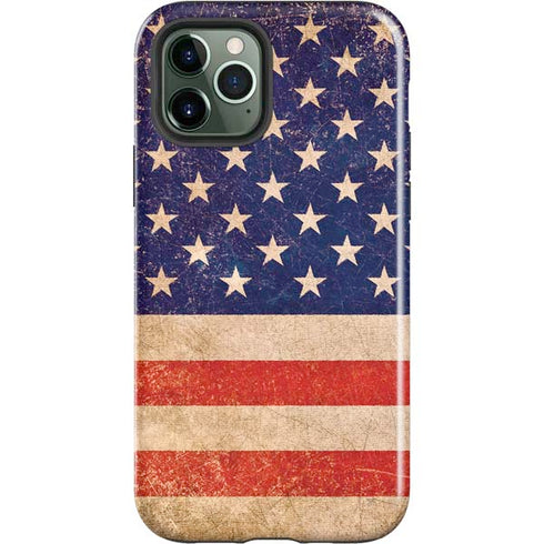 Distressed American Flag iPhone 12 Pro Max Impact Case
