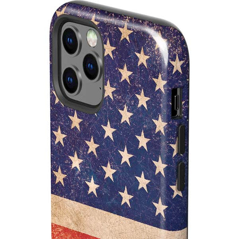 Distressed American Flag iPhone 12 Pro Max Impact Case