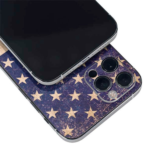 Distressed American Flag iPhone 12 Pro Max Skin
