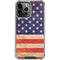 Distressed American Flag iPhone 13 Pro Max Clear Case