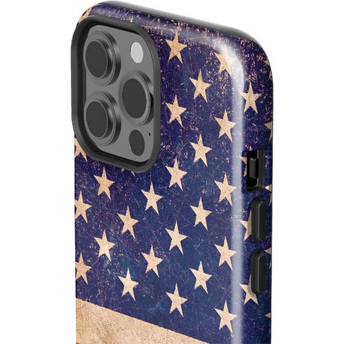 Distressed American Flag iPhone 13 Pro Max Impact Case