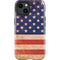 Distressed American Flag iPhone 14 Plus Impact Case