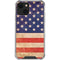 Distressed American Flag iPhone 14 Plus Clear Case