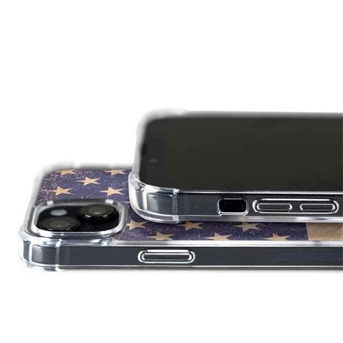 Distressed American Flag iPhone 14 Plus MagSafe Case