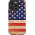 Distressed American Flag iPhone 15 Pro Impact Case