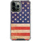 Distressed American Flag iPhone 15 Pro Max Clear Case
