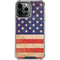 Distressed American Flag iPhone 14 Pro Max Clear Case
