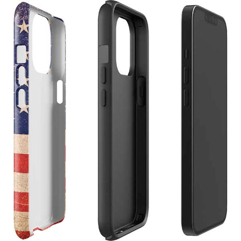 Distressed American Flag iPhone 15 Pro Max Impact Case