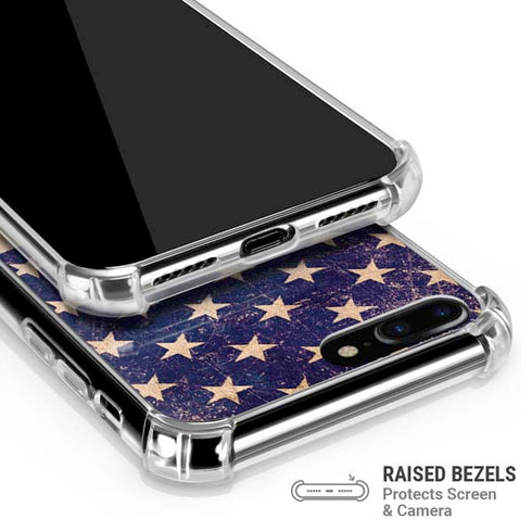 Distressed American Flag iPhone 7/8 Plus Clear Case