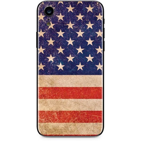 Distressed American Flag iPhone XR Skin
