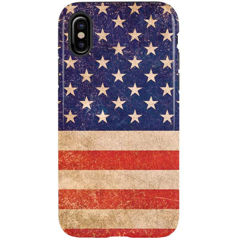 Distressed American Flag iPhone XS Pro Case