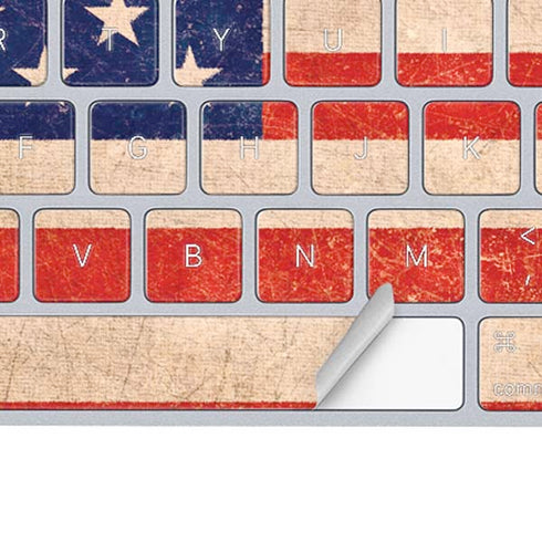 Distressed American Flag Magic Keyboard Skin