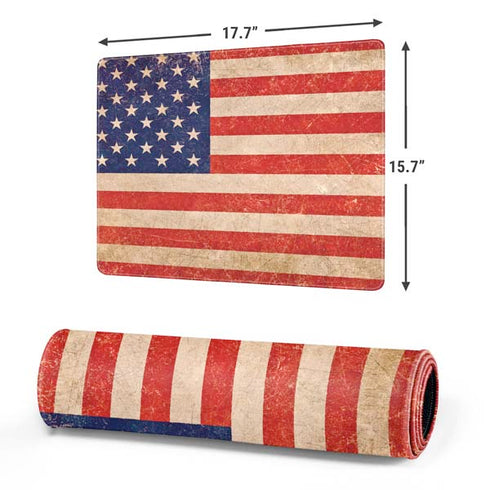 Distressed American Flag Gaming Mouse Pad