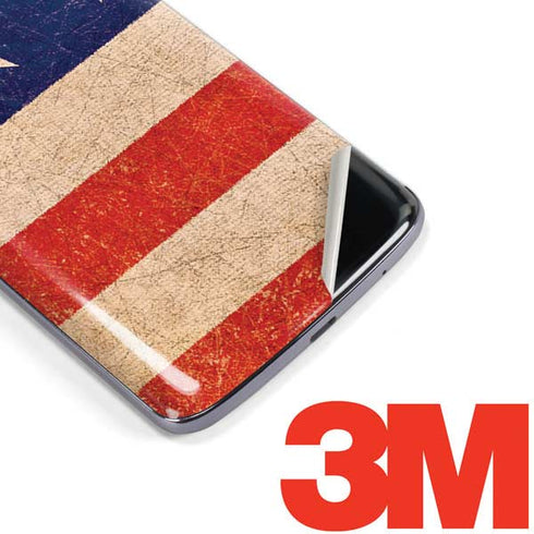 Distressed American Flag Moto E5 Plus Skin