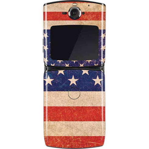 Distressed American Flag Motorola RAZR Skin