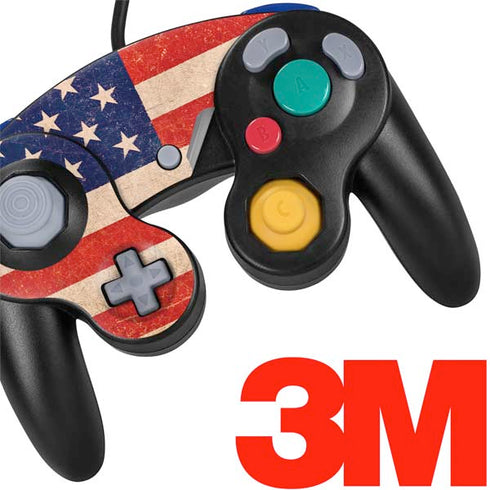 Distressed American Flag Nintendo GameCube Controller Skin