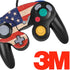 Distressed American Flag Nintendo GameCube Controller Skin