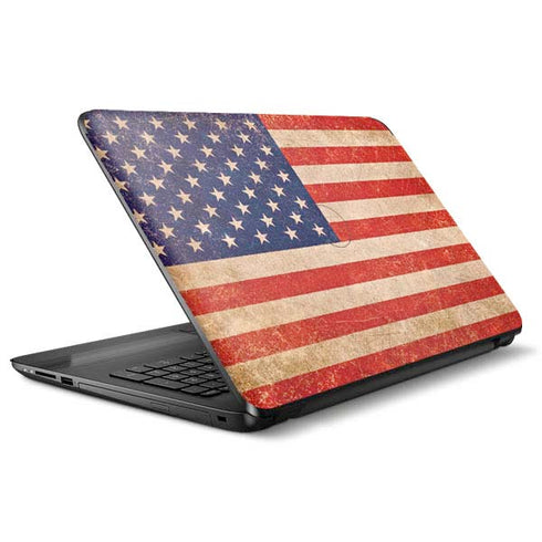 Distressed American Flag HP Notebook Skin