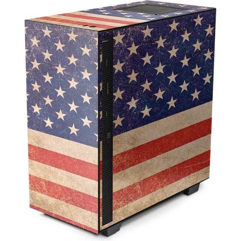 Distressed American Flag NZXT H510 Compact ATX Mid-Tower Case Skin