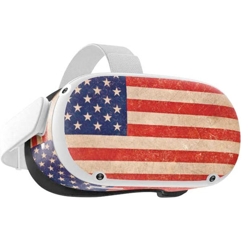Distressed American Flag Oculus Quest 2 Skin